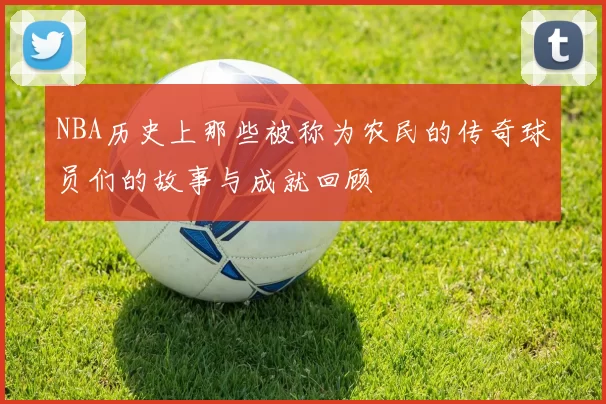 NBA历史上那些被称为农民的传奇球员们的故事与成就回顾